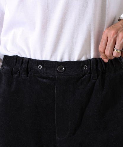 【保暖舒適且優雅】燈芯絨內里加絨彈力休閒褲