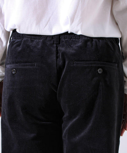 【保暖舒適且優雅】燈芯絨內里加絨彈力休閒褲