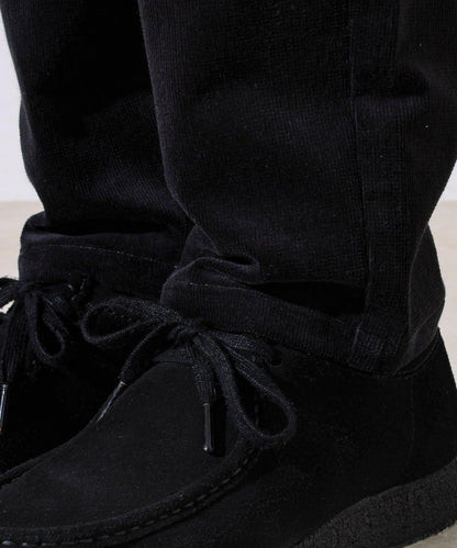 【保暖舒適且優雅】燈芯絨內里加絨彈力休閒褲