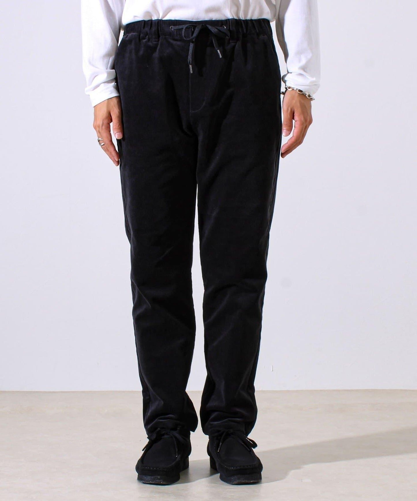 【保暖舒適且優雅】燈芯絨內里加絨彈力休閒褲