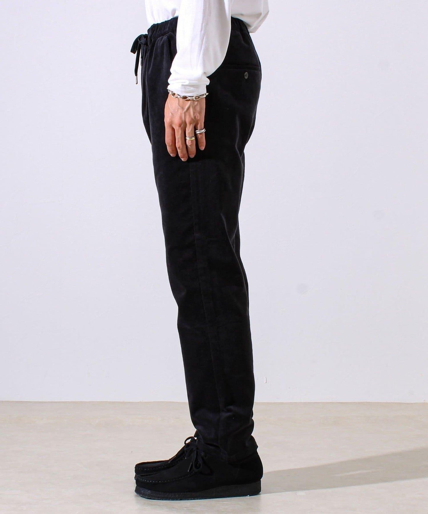 【保暖舒適且優雅】燈芯絨內里加絨彈力休閒褲