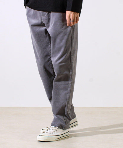 【保暖舒適且優雅】燈芯絨內里加絨彈力休閒褲