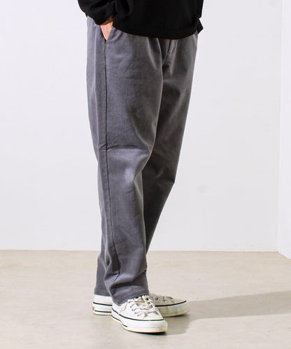 【保暖舒適且優雅】燈芯絨內里加絨彈力休閒褲