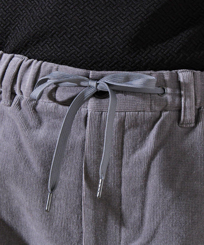 【保暖舒適且優雅】燈芯絨內里加絨彈力休閒褲