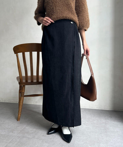 流蘇圍裹風窄裙