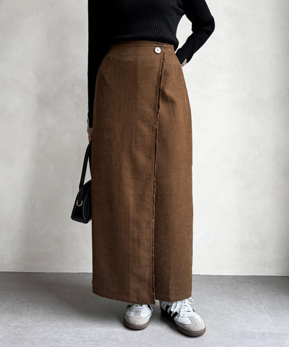 流蘇圍裹風窄裙