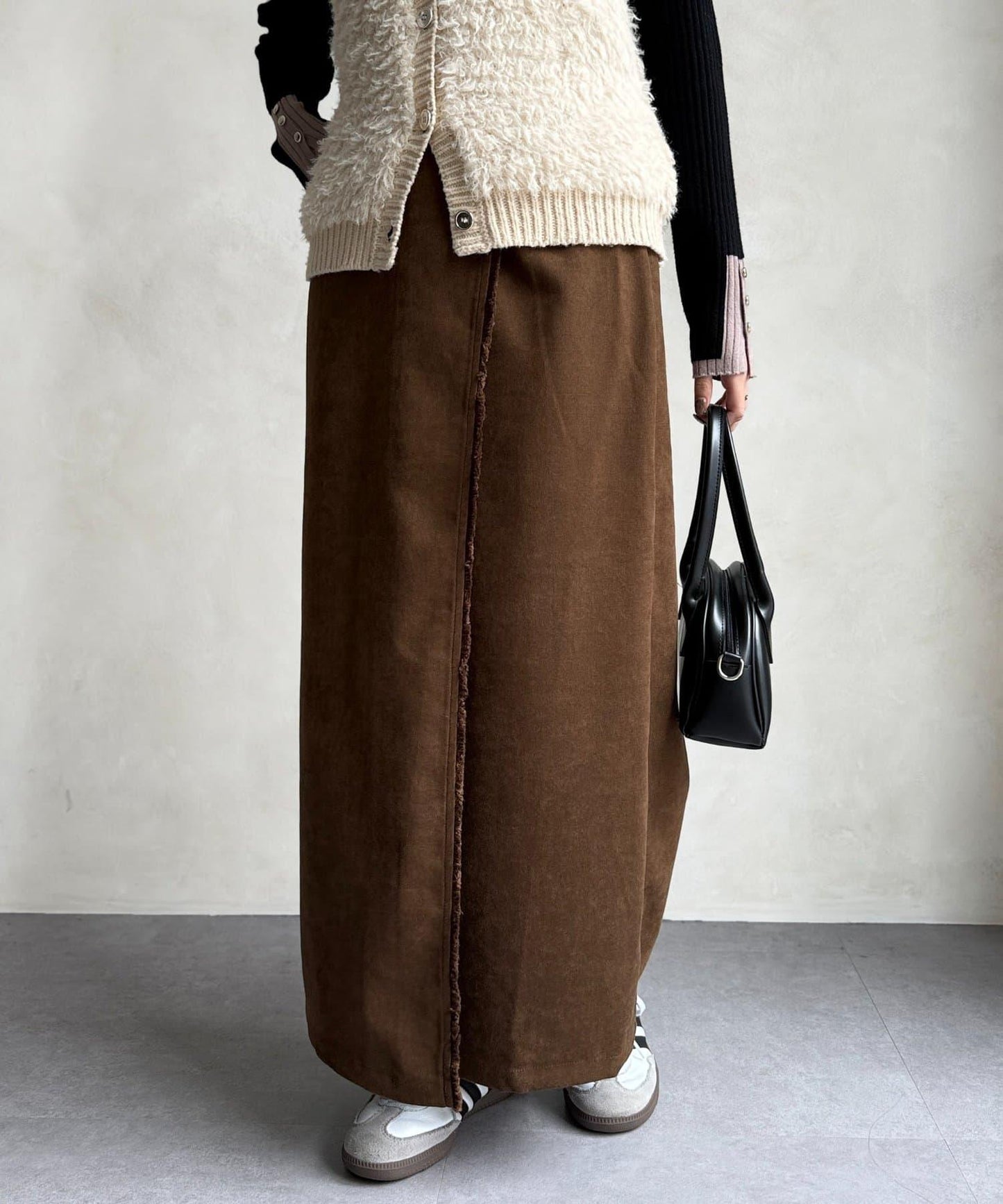 流蘇圍裹風窄裙