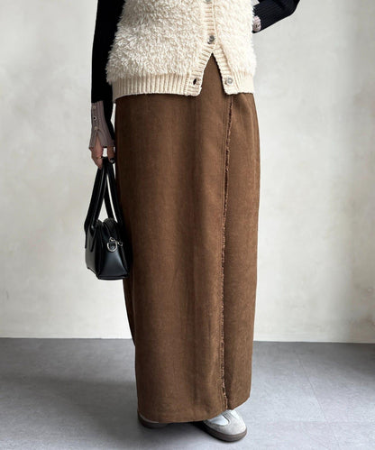 流蘇圍裹風窄裙