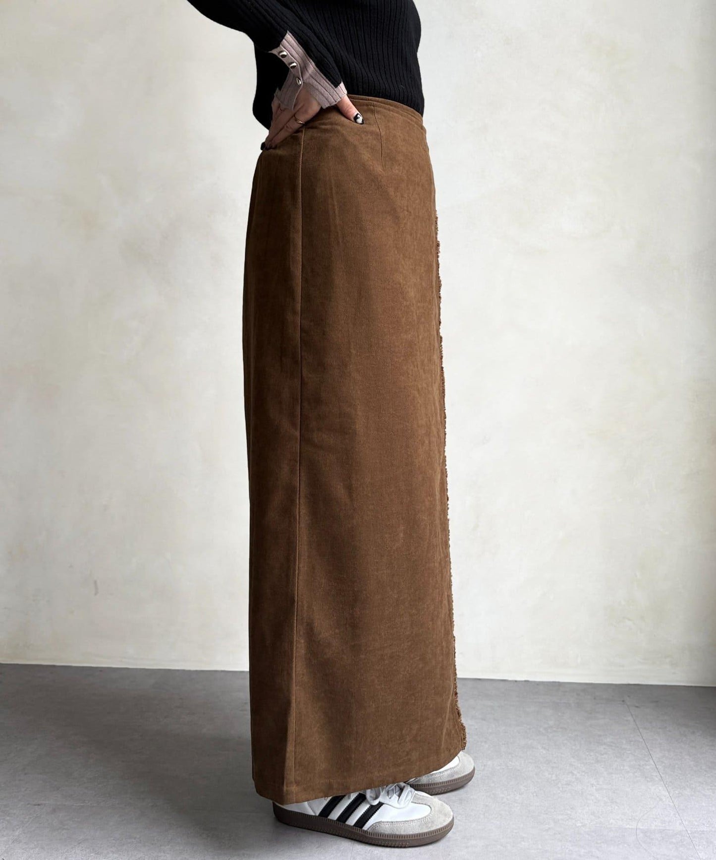 流蘇圍裹風窄裙