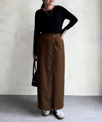 流蘇圍裹風窄裙