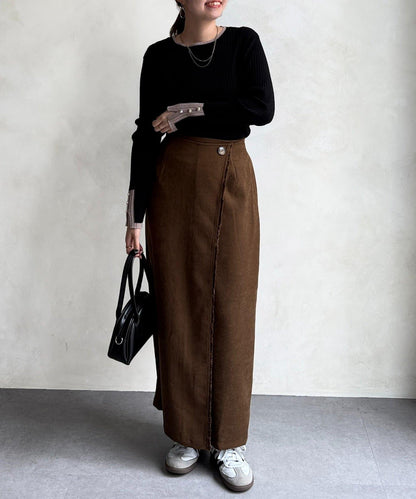 流蘇圍裹風窄裙