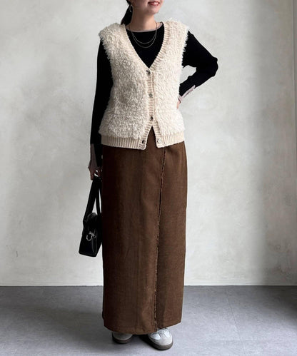 流蘇圍裹風窄裙