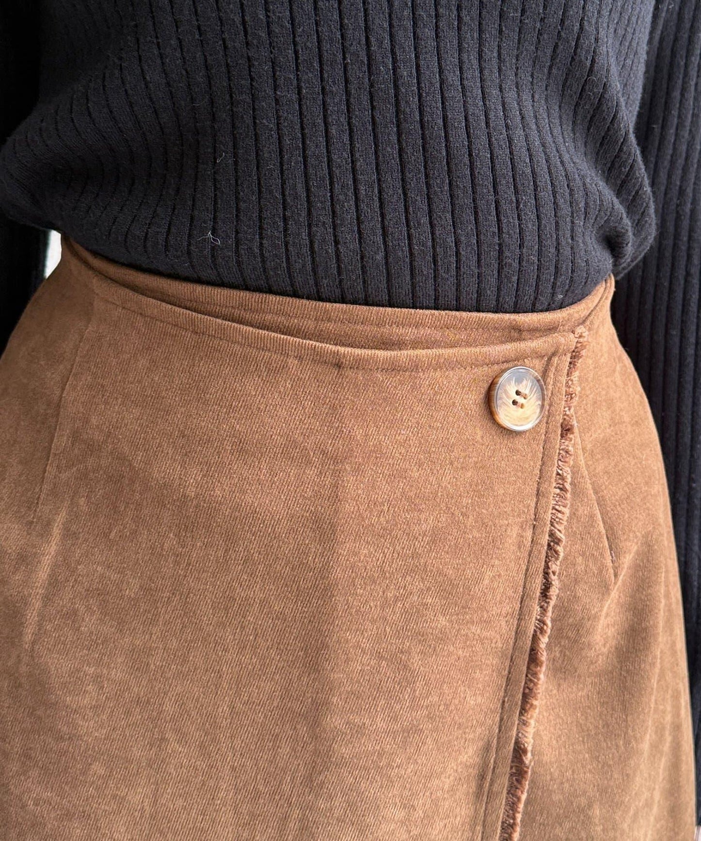 流蘇圍裹風窄裙