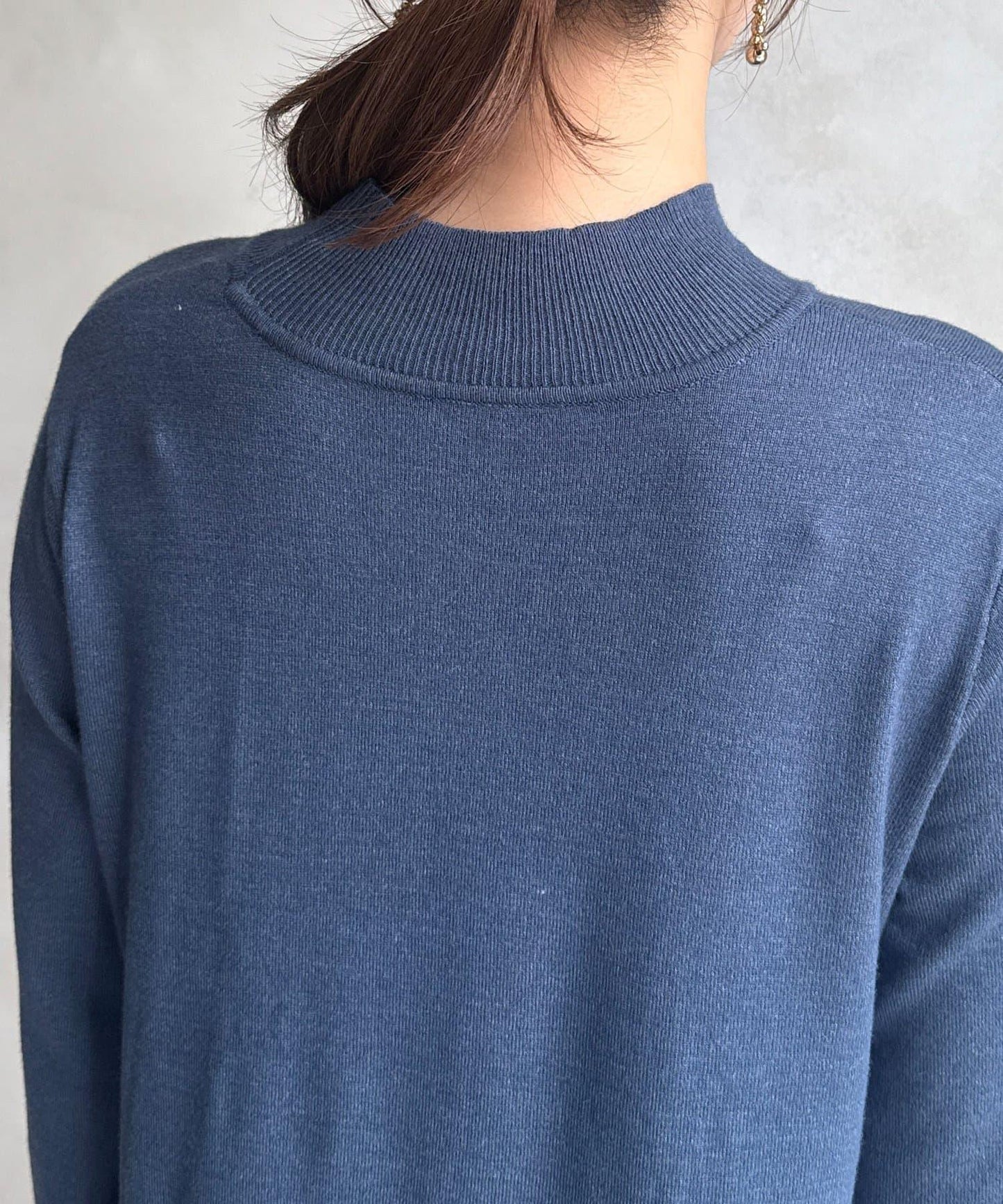 交叉套頭針織連衣裙