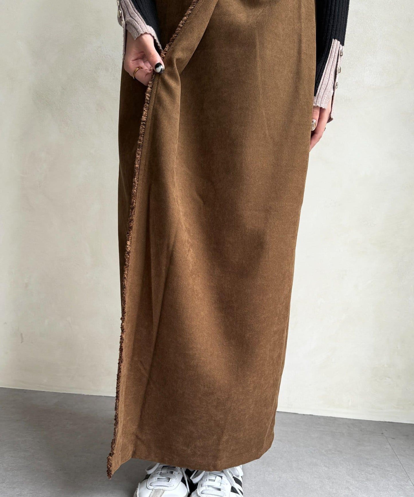 流蘇圍裹風窄裙