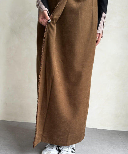 流蘇圍裹風窄裙