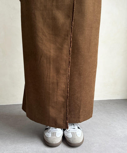 流蘇圍裹風窄裙