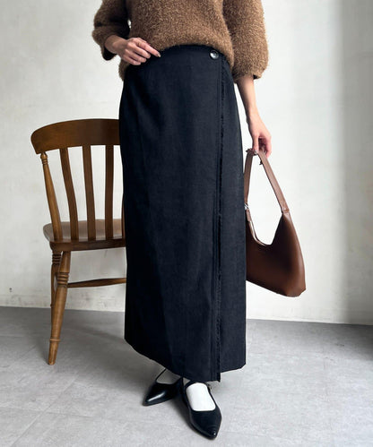 流蘇圍裹風窄裙