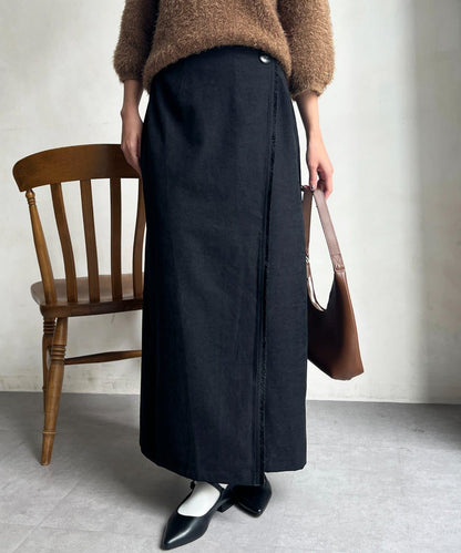 流蘇圍裹風窄裙