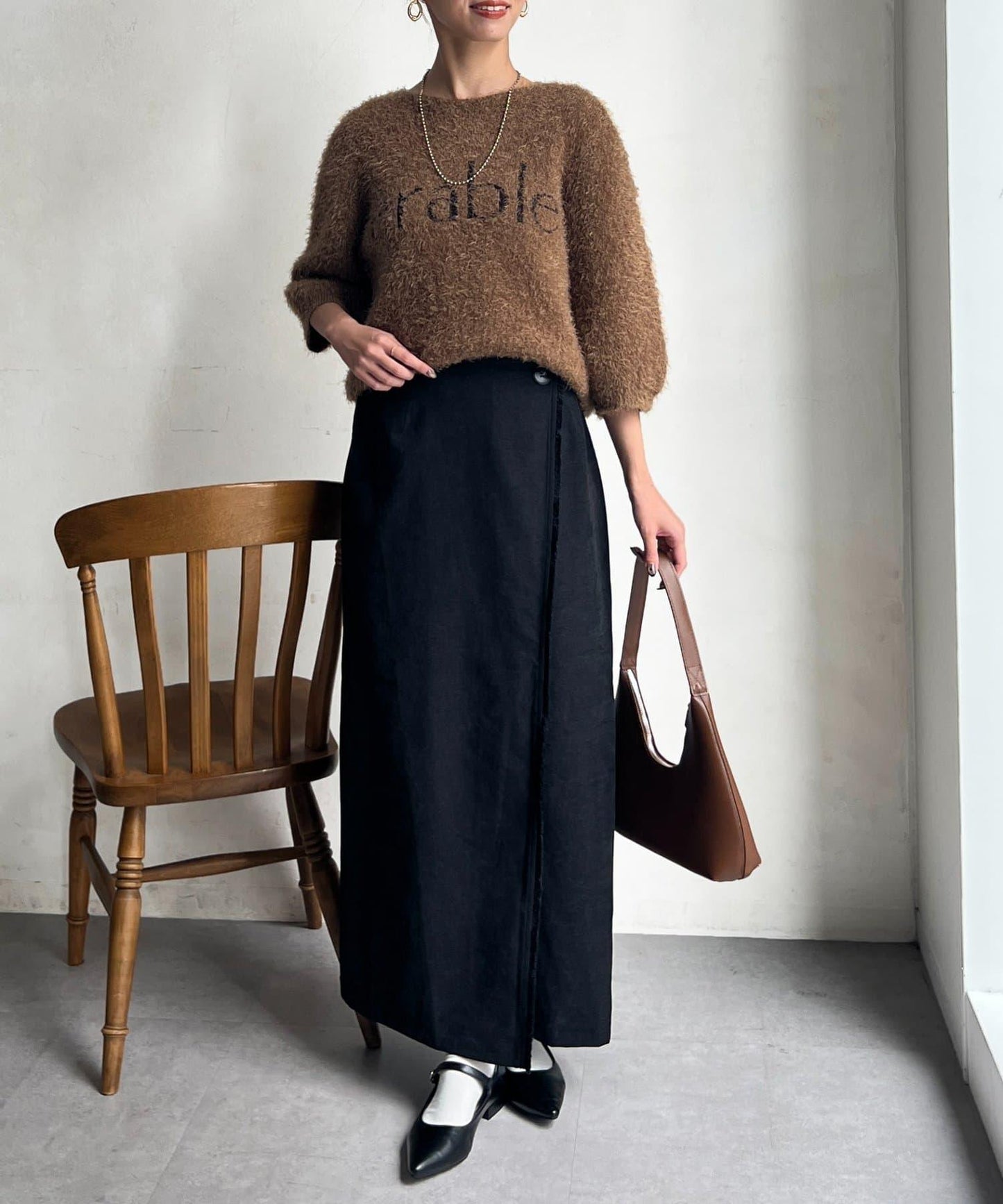 流蘇圍裹風窄裙