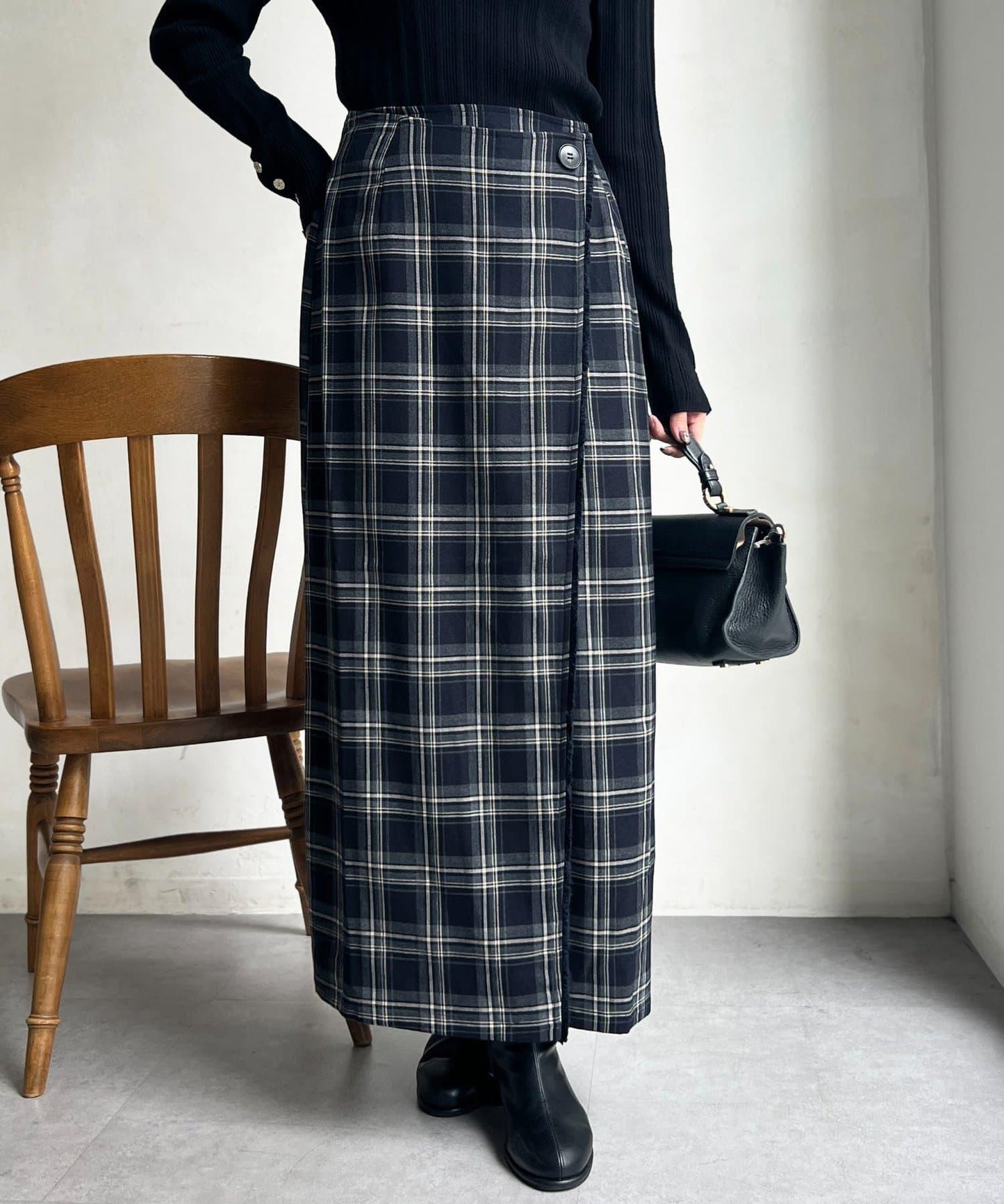 流蘇圍裹風窄裙