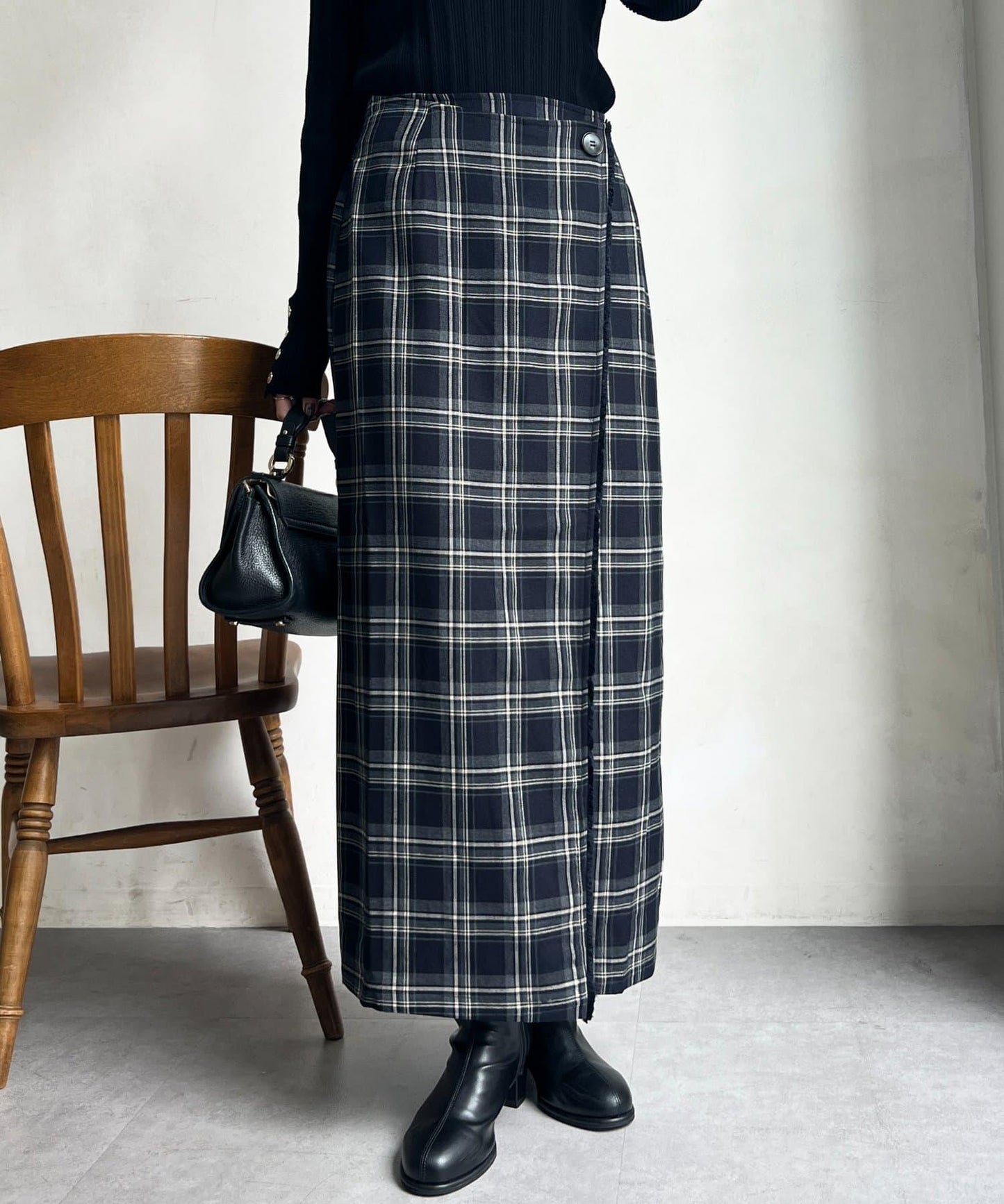 流蘇圍裹風窄裙