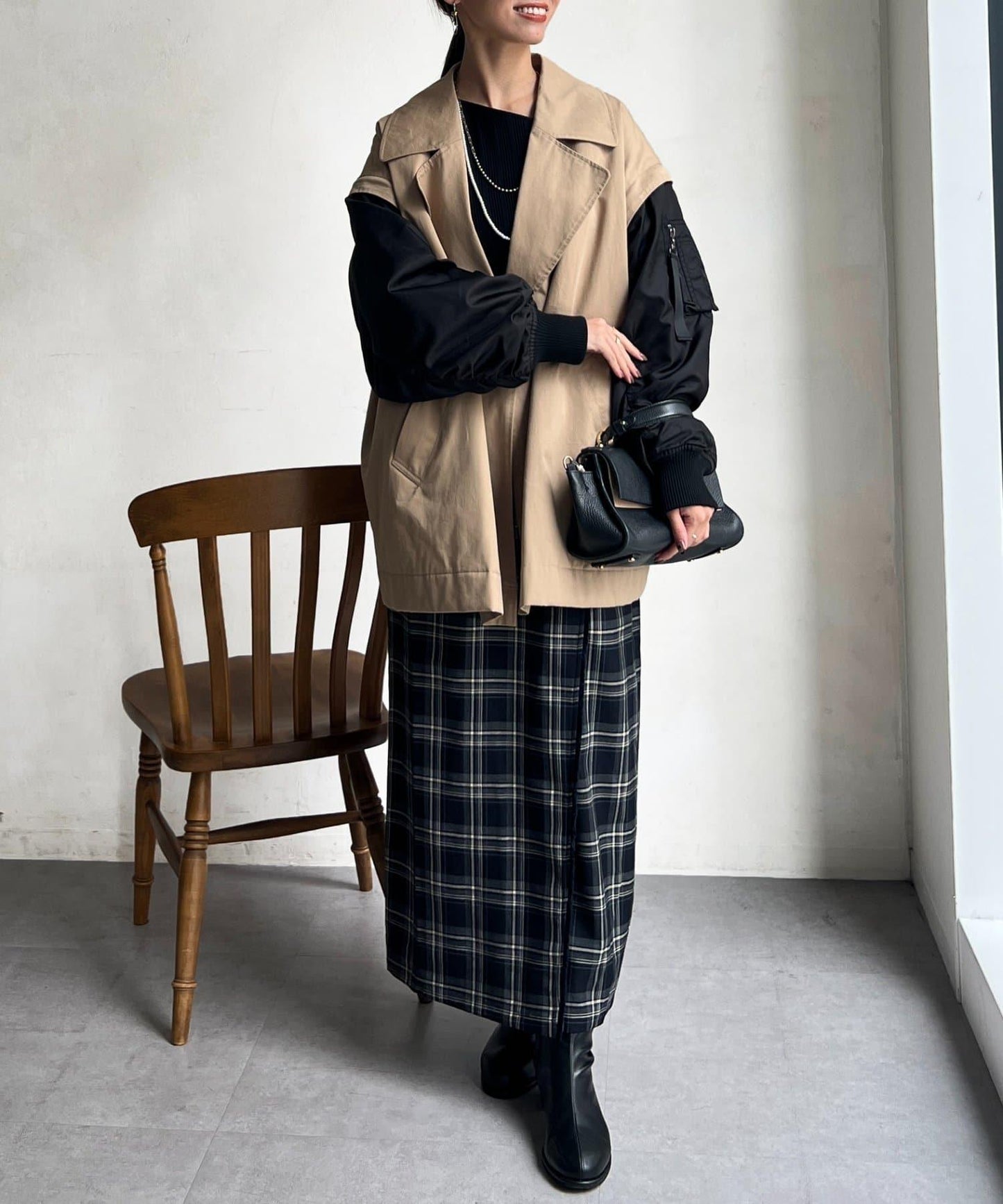 流蘇圍裹風窄裙