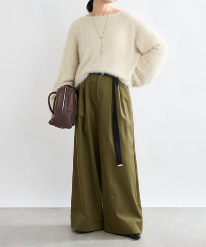 【復刻/前後兩穿】混色羽毛兩穿針織衫