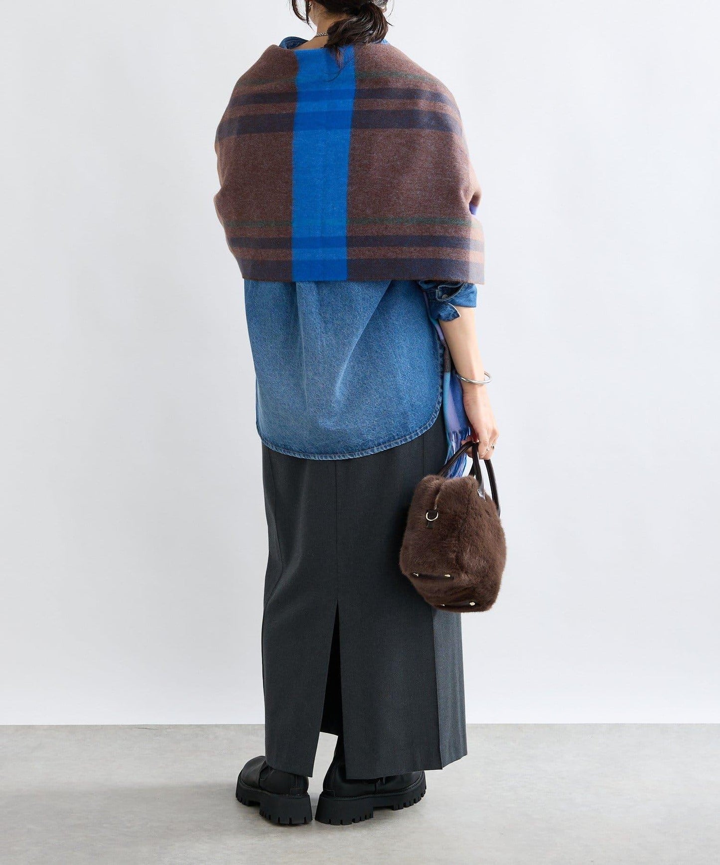 【MONN.:.(モン)】開領牛仔襯衫