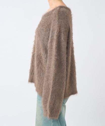 【復刻/前後兩穿】混色羽毛兩穿針織衫