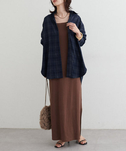 格紋襯衫套頭衫