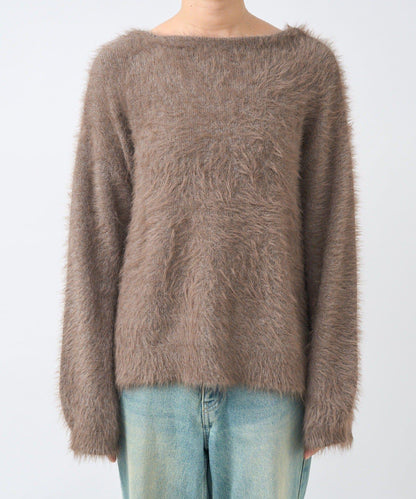 【復刻/前後兩穿】混色羽毛兩穿針織衫