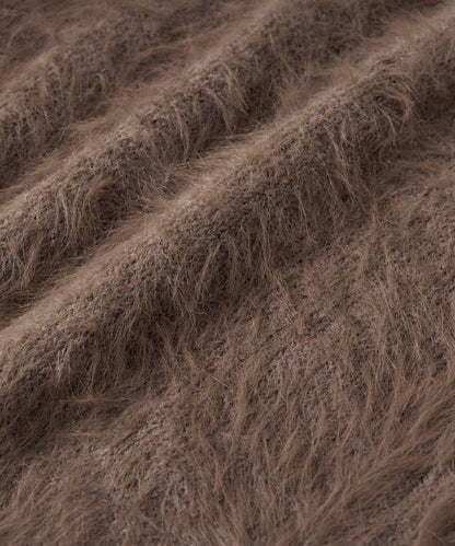 【復刻/前後兩穿】混色羽毛兩穿針織衫