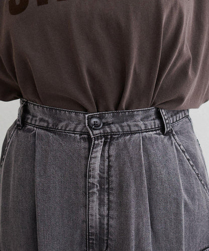 [MAO聯名]天絲牛仔工裝半身裙