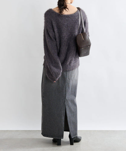 【復刻/前後兩穿】混色羽毛兩穿針織衫