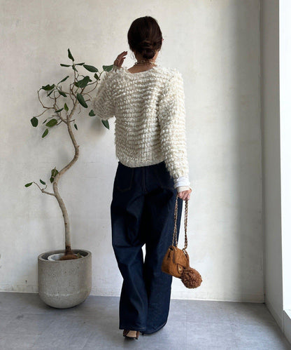 【DouDou】圈圈紗針織夾克