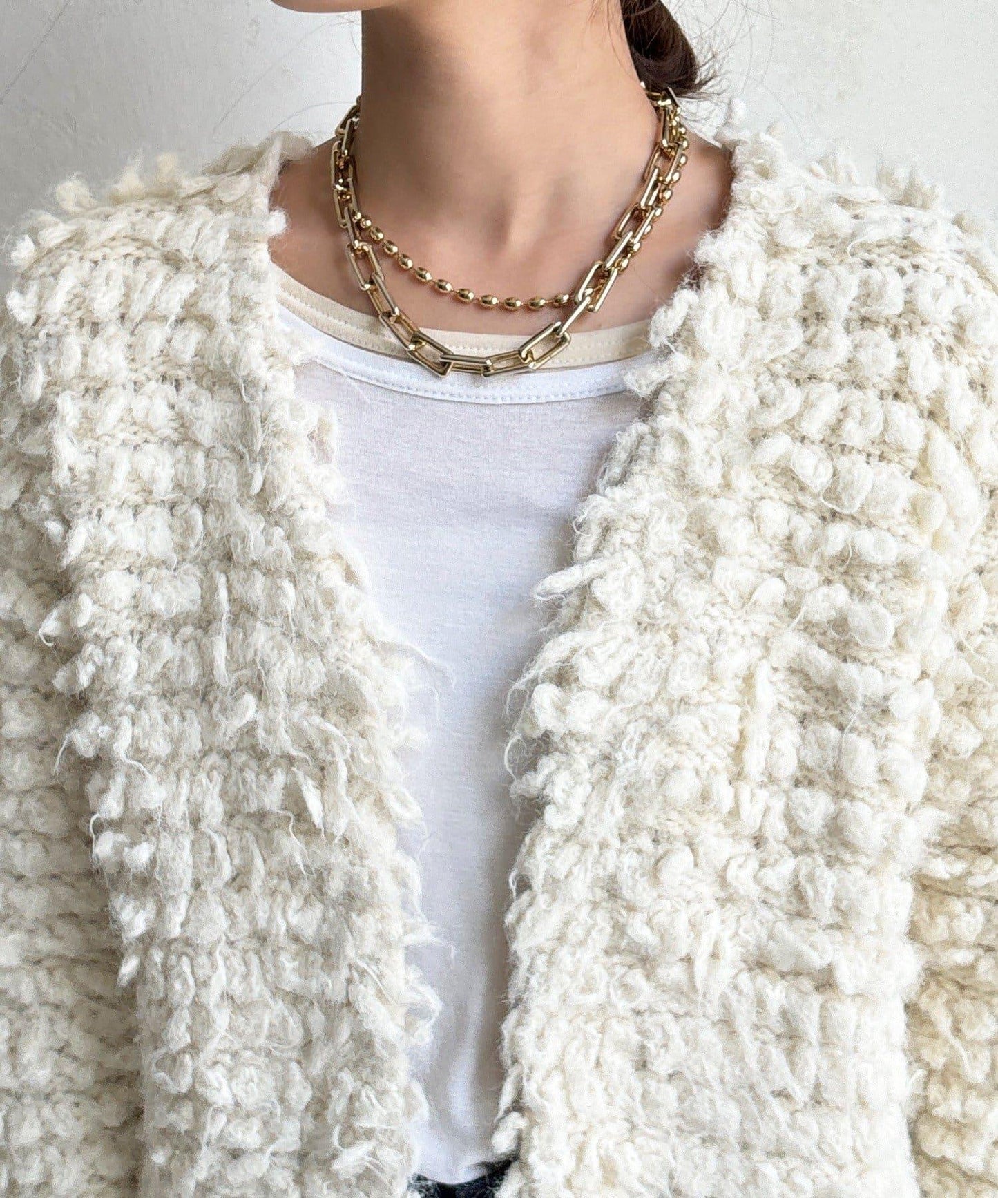 【DouDou】圈圈紗針織夾克