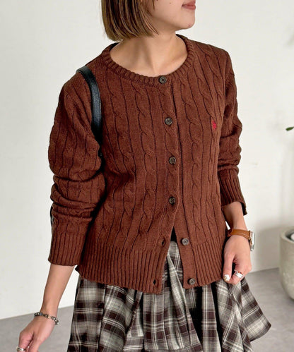 【U.S. POLO ASSN.】麻花針織開衫