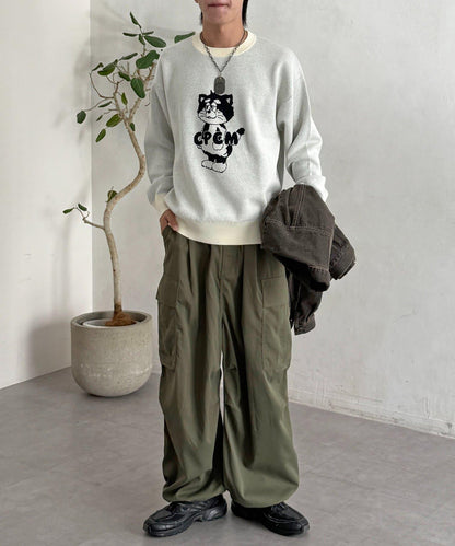 【ANYMAL】吉祥物角色衛衣風針織衫