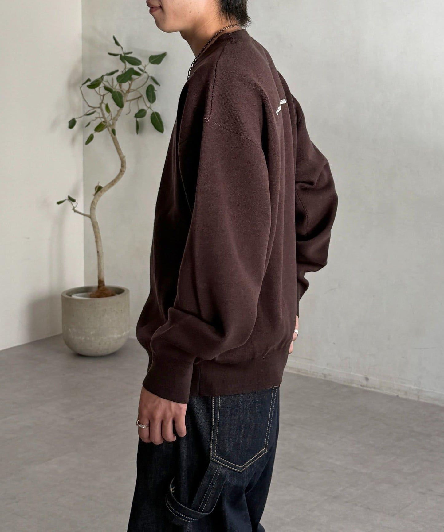 【ANYMAL】吉祥物角色衛衣風針織衫