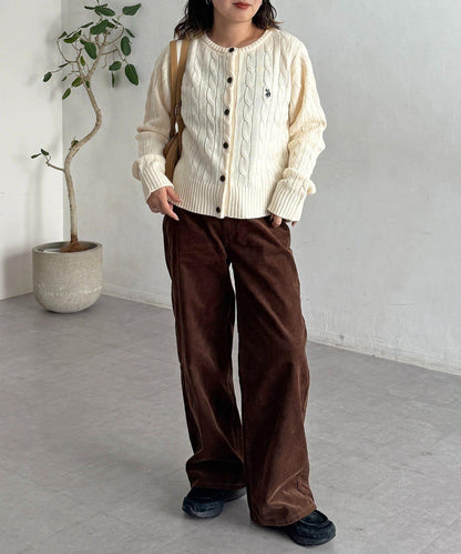 【U.S. POLO ASSN.】麻花針織開衫