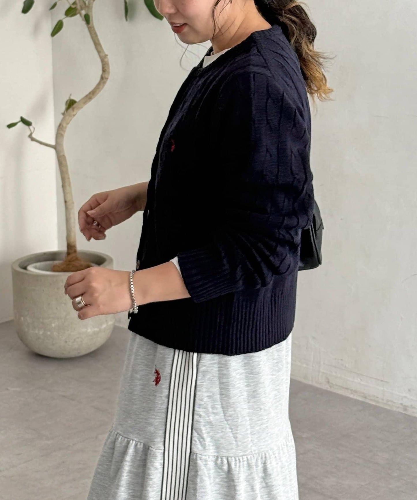 【U.S. POLO ASSN.】麻花針織開衫