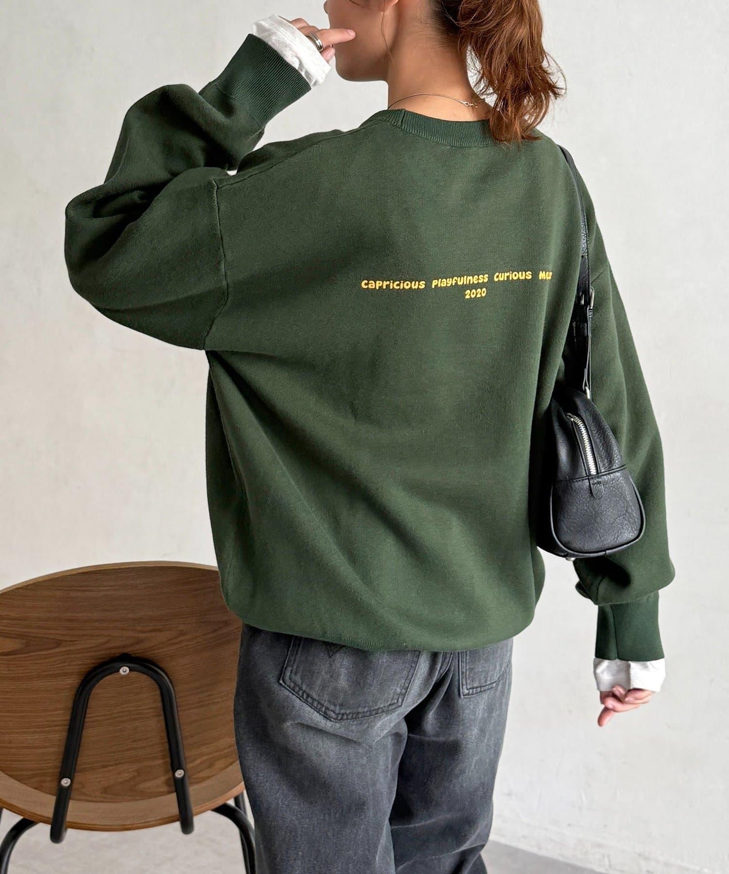 【ANYMAL】吉祥物角色衛衣風針織衫