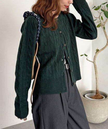 【U.S. POLO ASSN.】麻花針織開衫