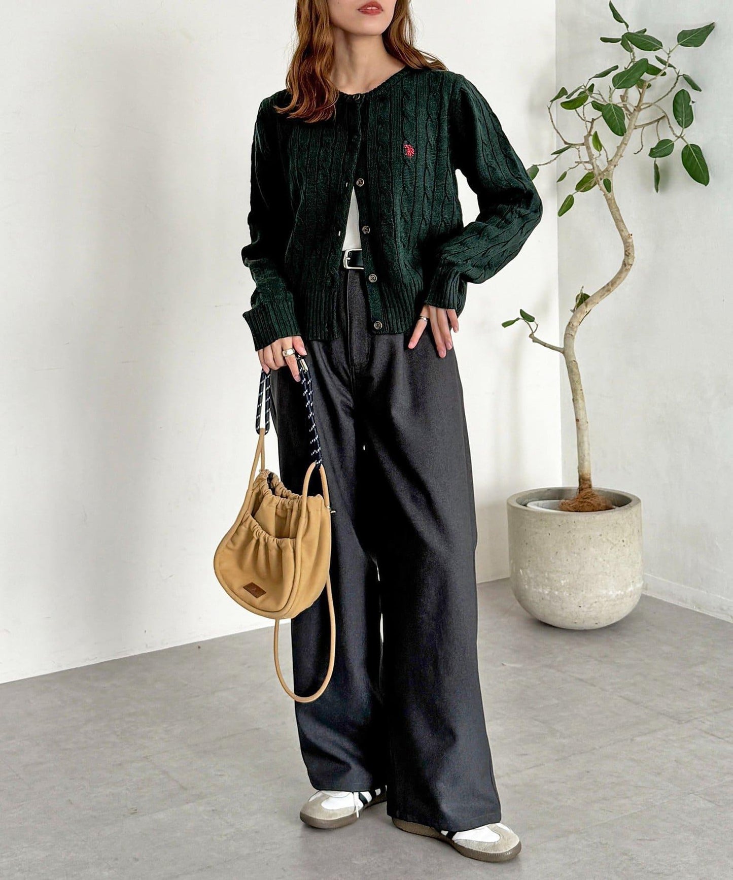 【U.S. POLO ASSN.】麻花針織開衫