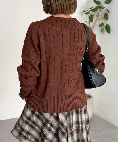 【U.S. POLO ASSN.】麻花針織開衫