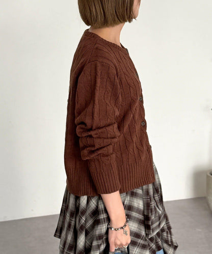 【U.S. POLO ASSN.】麻花針織開衫