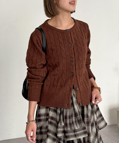 【U.S. POLO ASSN.】麻花針織開衫