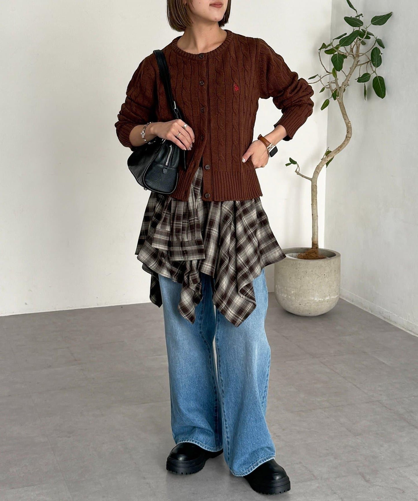 【U.S. POLO ASSN.】麻花針織開衫