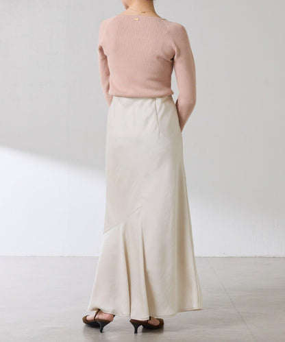 【高級感】深方領羅紋針織衫